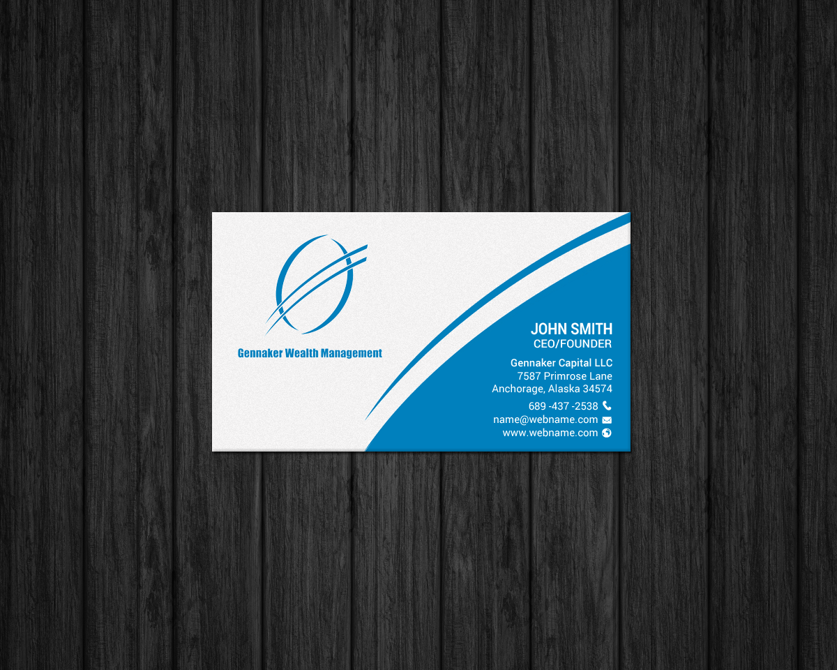 Business Card Design by chandrayaan.creative for Gennaker Capital LLC | Design #18937957