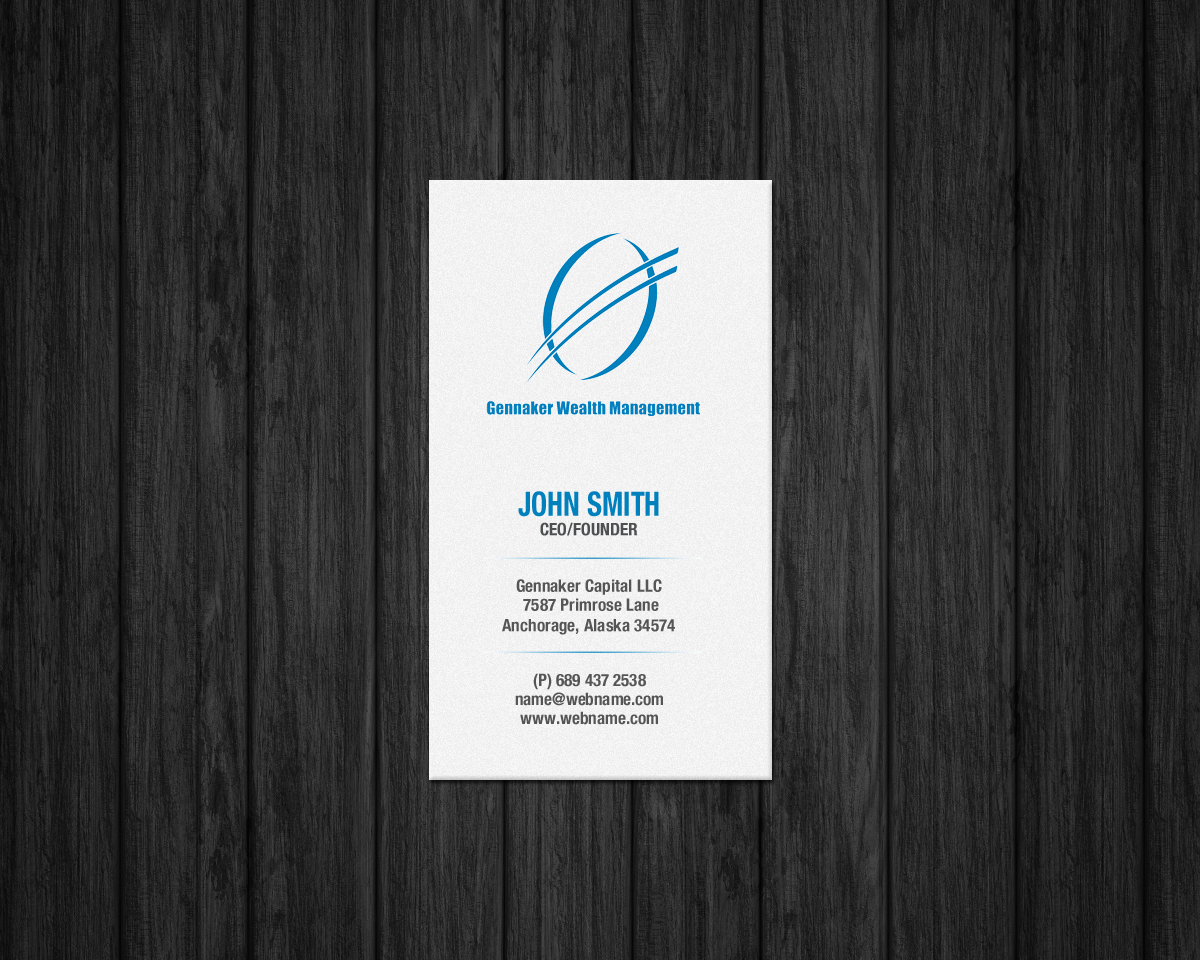 Business Card Design by chandrayaan.creative for Gennaker Capital LLC | Design #18937981