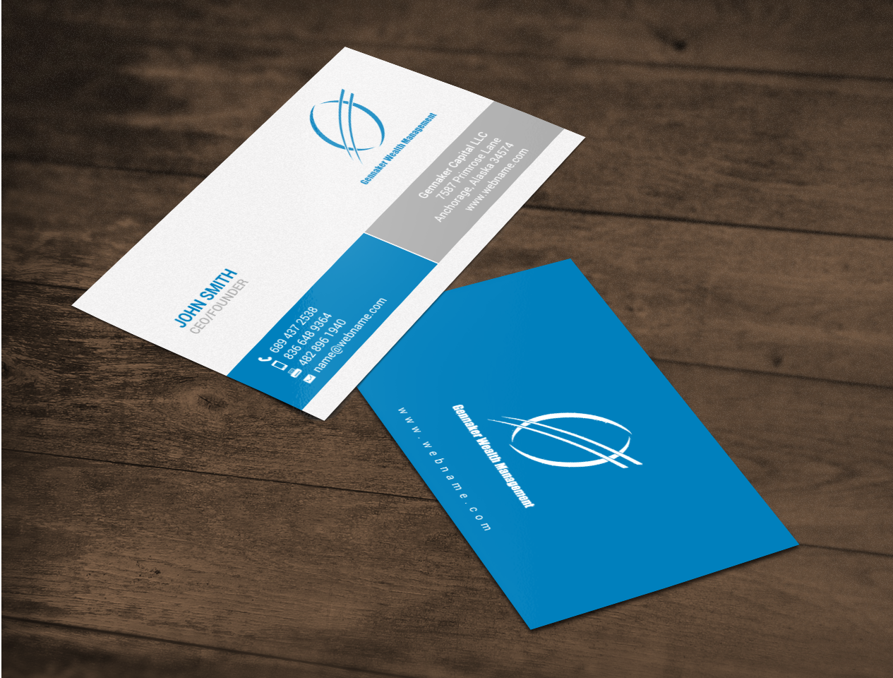 Business Card Design by chandrayaan.creative for Gennaker Capital LLC | Design #18938880