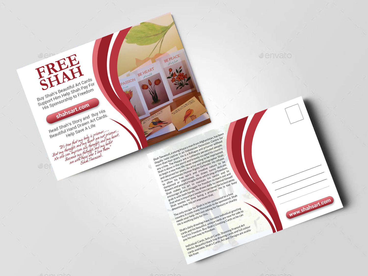 Postcard Design by creative.bugs for this project | Design #18939514