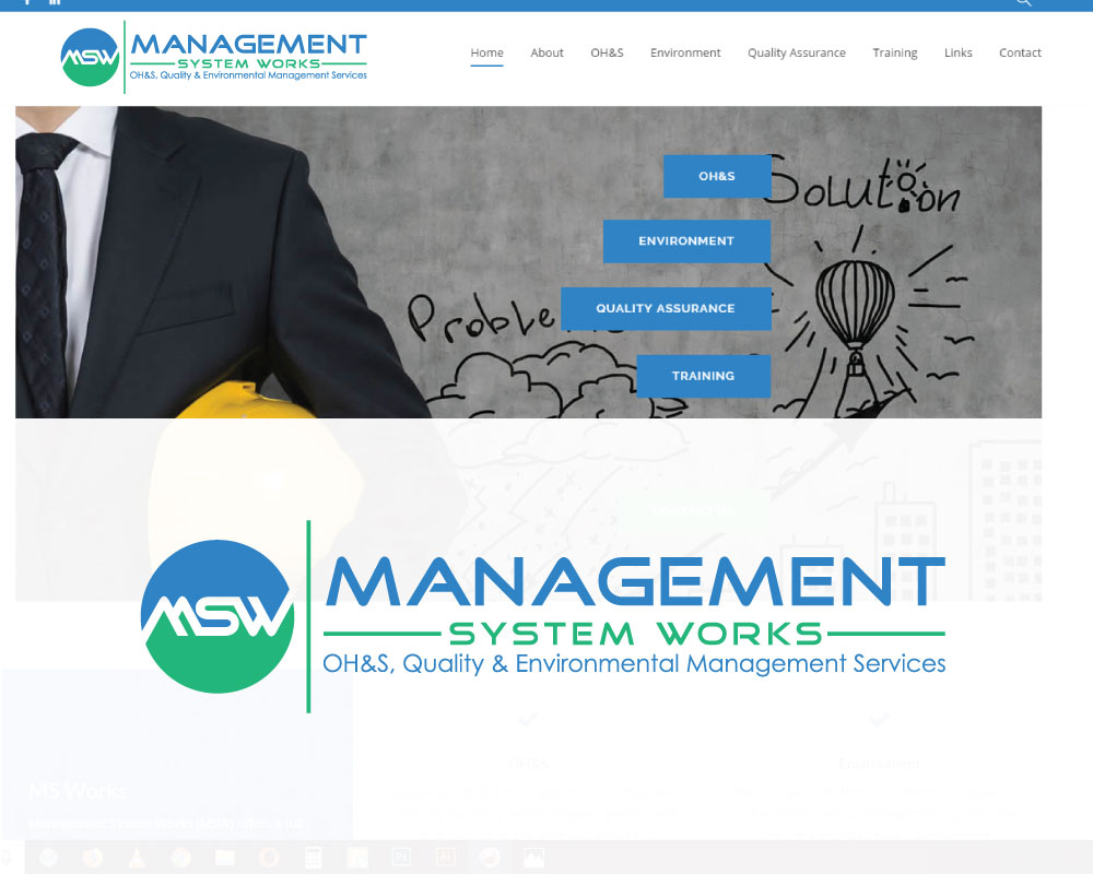 Logo Design by A S design @ for Management System Works Pty Ltd | Design #18965399