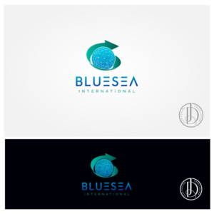 Logo to include company name at the bottom 'Bluesea International' as an option | Logo Design by JoseDesign