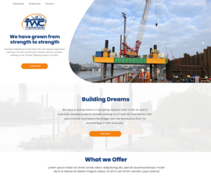 Website for Thompson Welding & Construction Ltd | Diseño Wordpress por DominicDesign