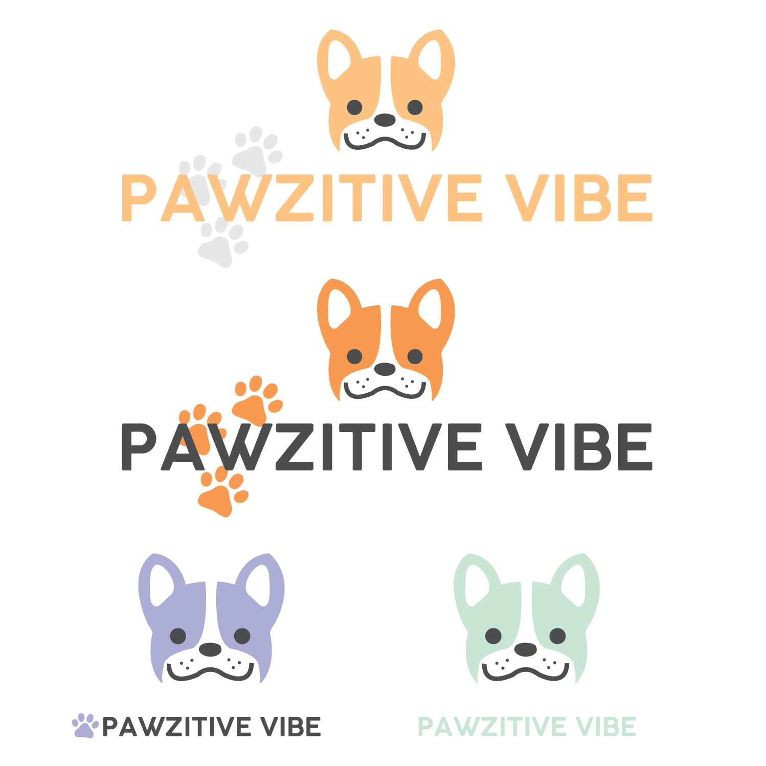 Logo Design by laliconk for Pawzitive Vibe - ellro dist | Design #18968168