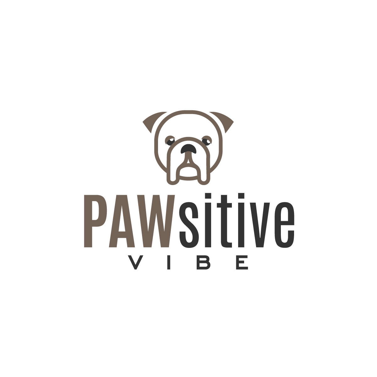 Logo Design by michellefrances for Pawzitive Vibe - ellro dist | Design #18972297
