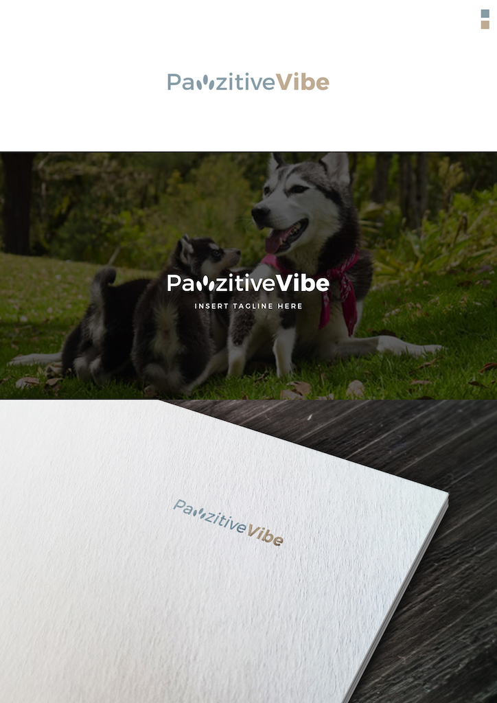 Logo Design by christianpoetoe for Pawzitive Vibe - ellro dist | Design #18972926