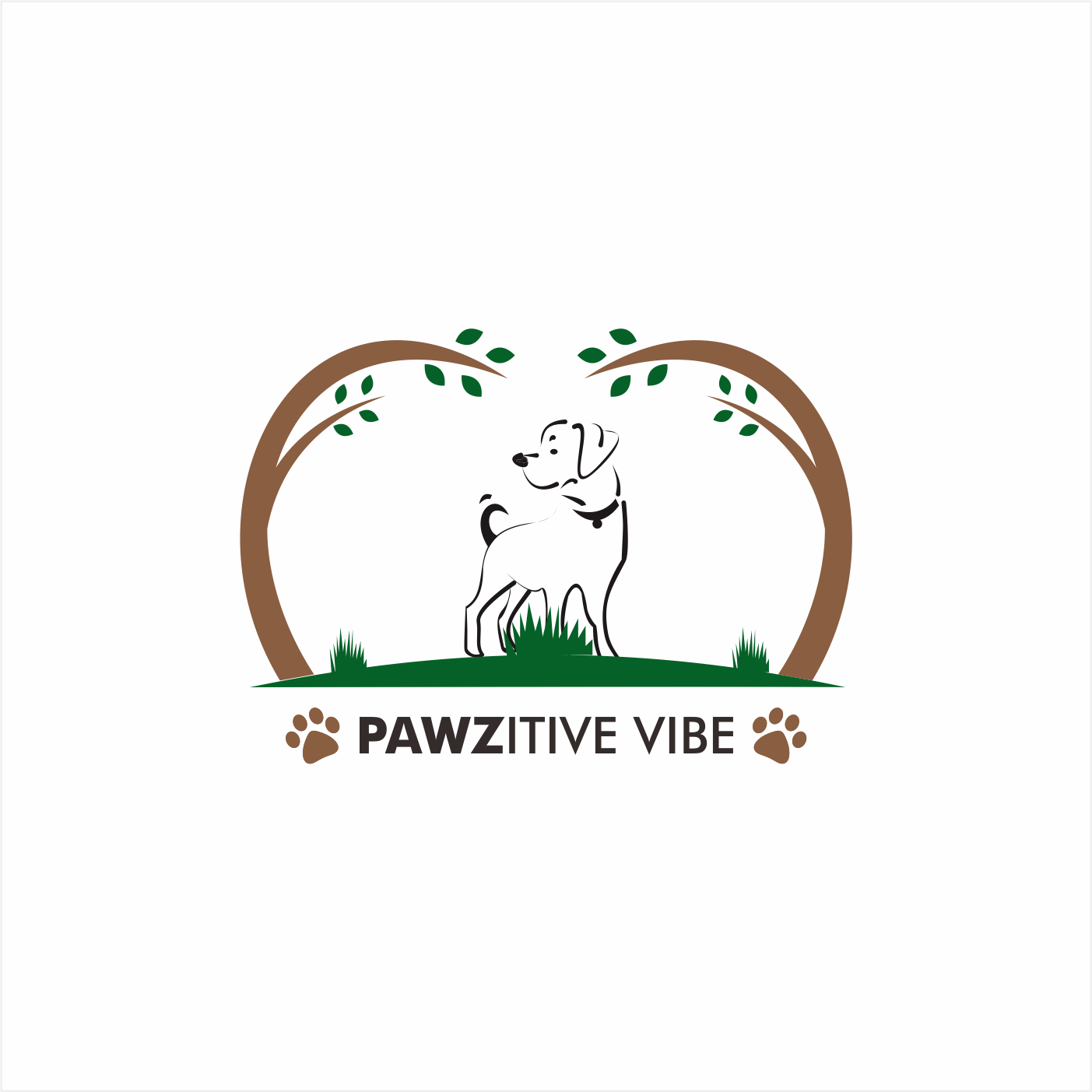 Logo-Design von Zafranrizki21 für Pawzitive Vibe - ellro dist | Design #18978117
