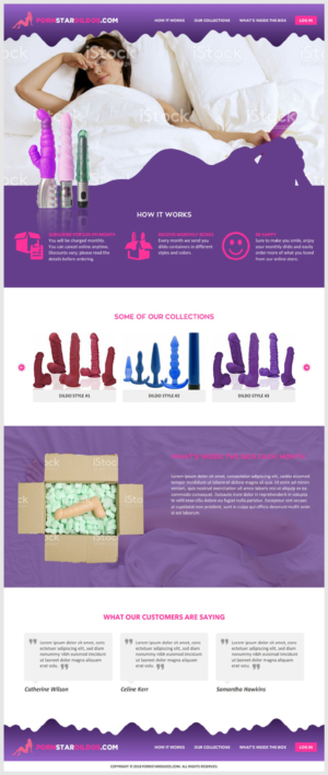 Porn Star Dildos.com Website Design | Diseño Web por -Marc-