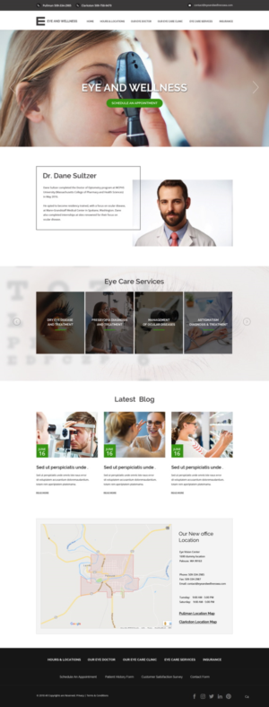 Web Design by pb for Eye+Wellness | Design: #18944819