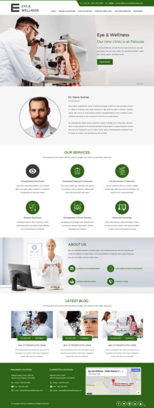 Web Design by pb for Eye+Wellness | Design: #18944820