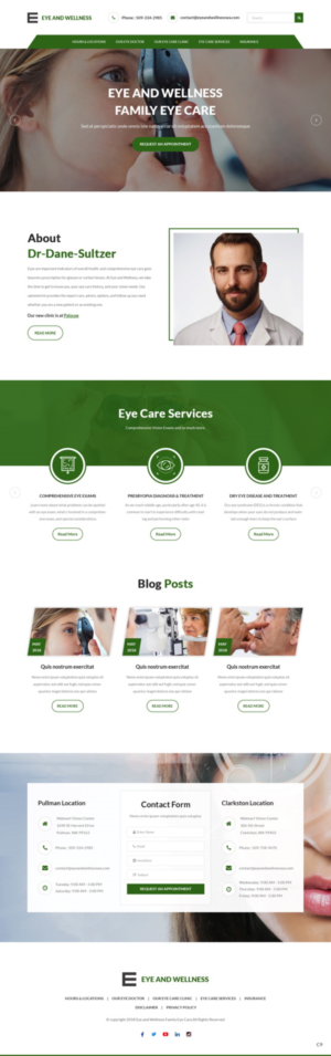 Web Design by pb for Eye+Wellness | Design: #18944823