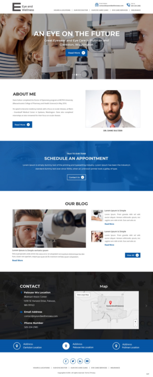 Web Design by pb for Eye+Wellness | Design: #18944827
