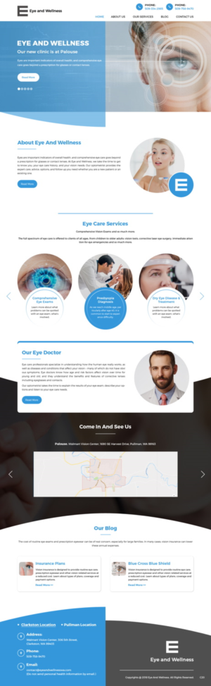Web Design by pb for Eye+Wellness | Design: #18944828