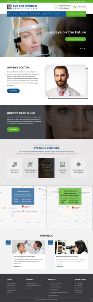 Web Design by pb for Eye+Wellness | Design: #18944832