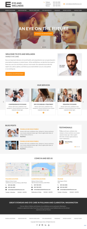 Web Design by pb for Eye+Wellness | Design: #18944833