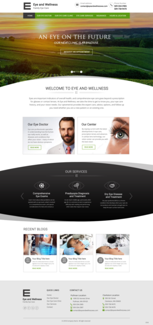 Web Design by pb for Eye+Wellness | Design: #18944835