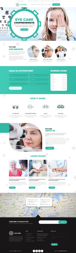 Web-Design von Black Stallions Impressive Solutions für Eye+Wellness | Design #19018472