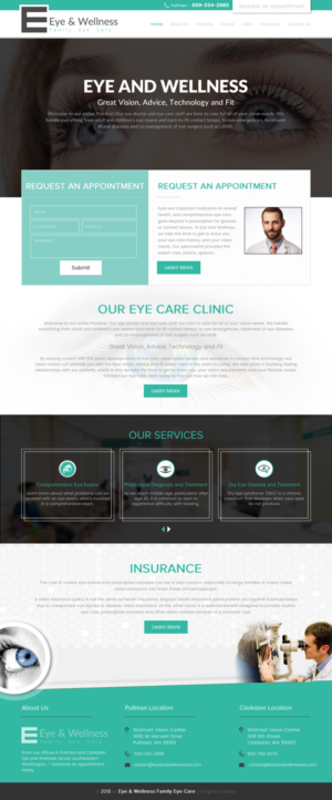 Web Design by rightway for Eye+Wellness | Design: #18961369