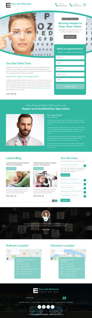 Web Design by rightway for Eye+Wellness | Design: #18961370