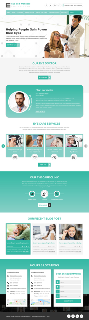 Web Design by rightway for Eye+Wellness | Design: #18961371
