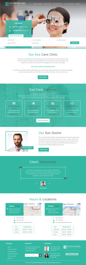 Web Design by rightway for Eye+Wellness | Design: #18961383