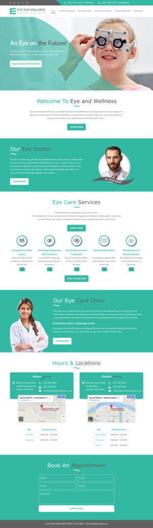 Web Design by rightway for Eye+Wellness | Design: #18961384