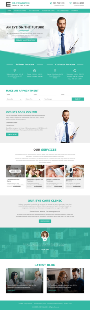 Web Design by rightway for Eye+Wellness | Design: #18967212