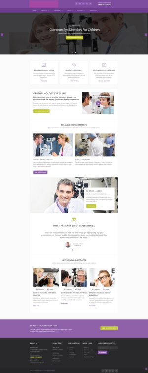 Web Design by farins88 for Eye+Wellness | Design: #18997497