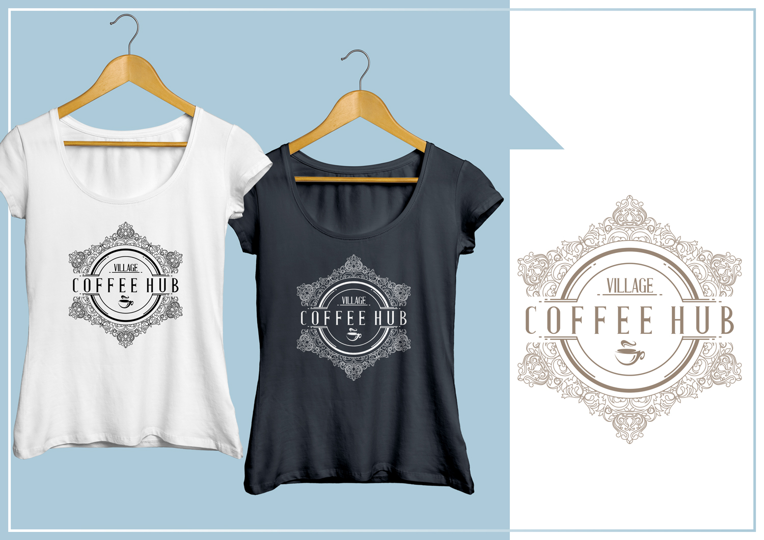 T-shirt Design by Tomi and Edó for Village Coffee Hub  | Design #18945075