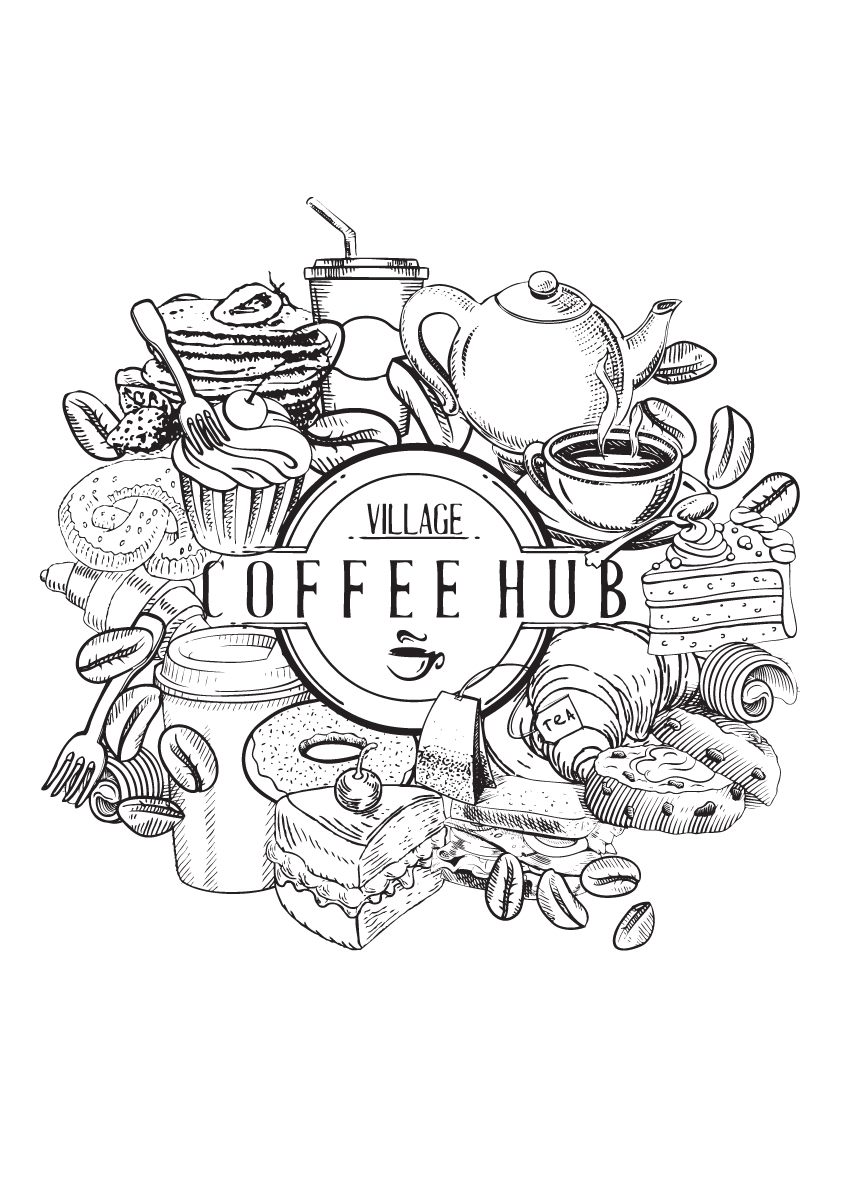 T-shirt Design by Melissa 11 for Village Coffee Hub  | Design #18943977