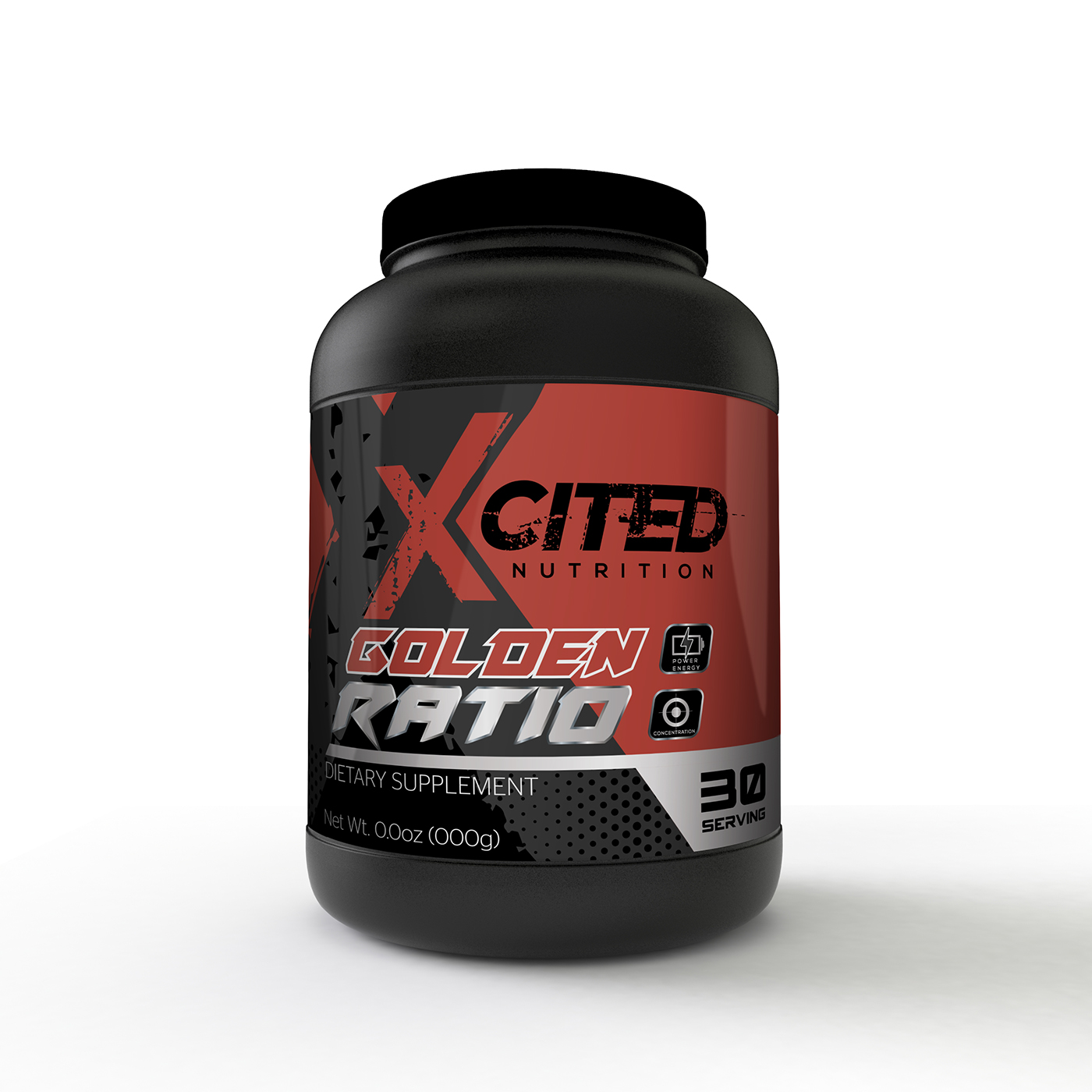 Diseño de Etiqueta por Shark1 para Xcited Nutrition | Diseño #18952153