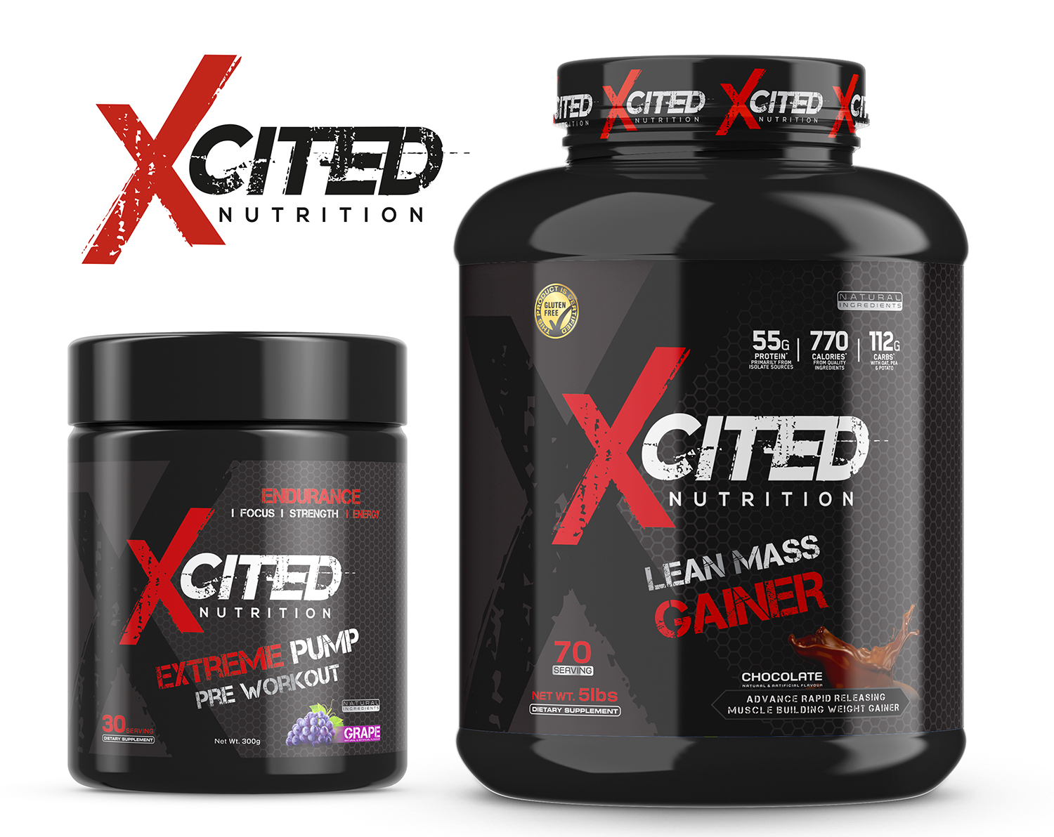 Etikett-Design von Vishal Vishwakarma  für Xcited Nutrition | Design #18968917