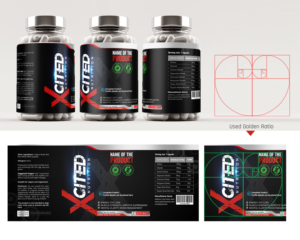 Diseño de Etiqueta por SAI DESIGNS para Xcited Nutrition | Diseño: #18966488