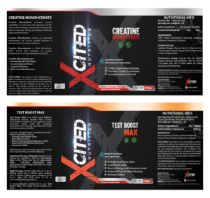 Diseño de Etiqueta por SAI DESIGNS para Xcited Nutrition | Diseño: #19122134