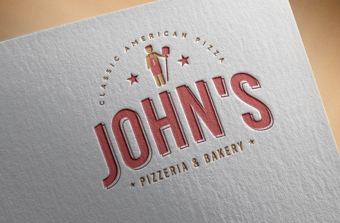 Diseño de Logo por GLDesigns para John's Pizzeria & Bakery | Diseño #18958700
