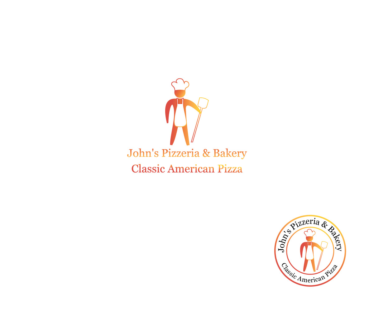 Logo Design by Isnah Logo for John's Pizzeria & Bakery | Design #18959213
