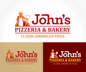 Logo Design by elbisnopser for John's Pizzeria & Bakery | Design: #18965087