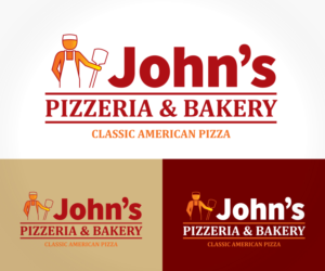 Logo Design by elbisnopser for John's Pizzeria & Bakery | Design: #18965764
