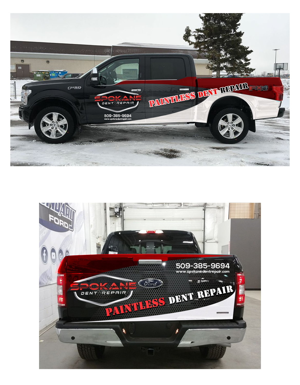 Car Wrap Design by BEEZU for Spokane Dent Repair  | Design #18965972
