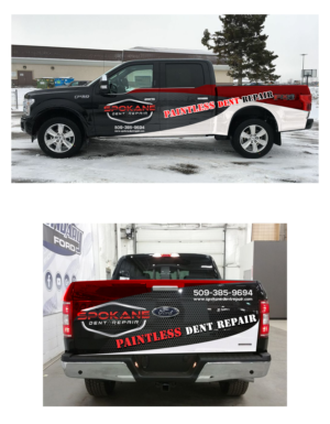 Car Wrap Design by BEEZU for Spokane Dent Repair  | Design: #18965972