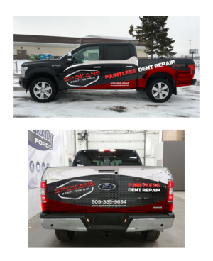 Car Wrap Design by BEEZU for Spokane Dent Repair  | Design: #18966093