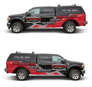 Car Wrap Design by BEEZU for Spokane Dent Repair  | Design: #19046572