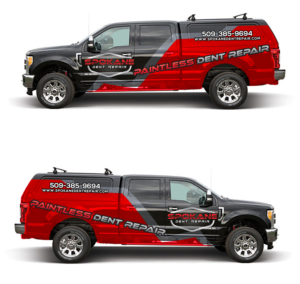 Car Wrap Design by BEEZU for Spokane Dent Repair  | Design: #19078323