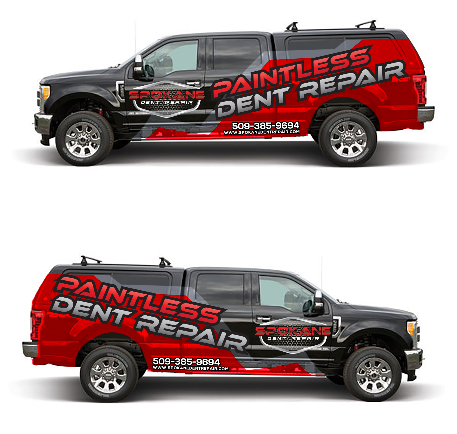 Car Wrap Design by BEEZU for Spokane Dent Repair  | Design #19078325