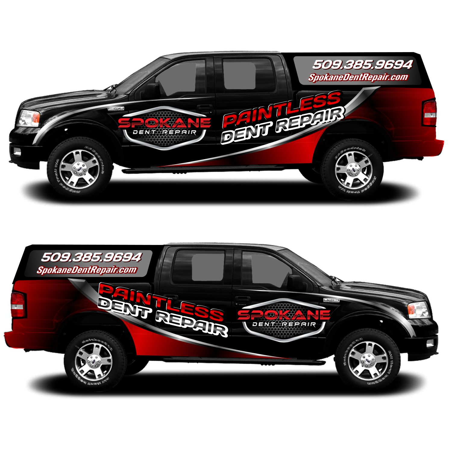 Car Wrap Design by elveneclipse for Spokane Dent Repair  | Design #18980583