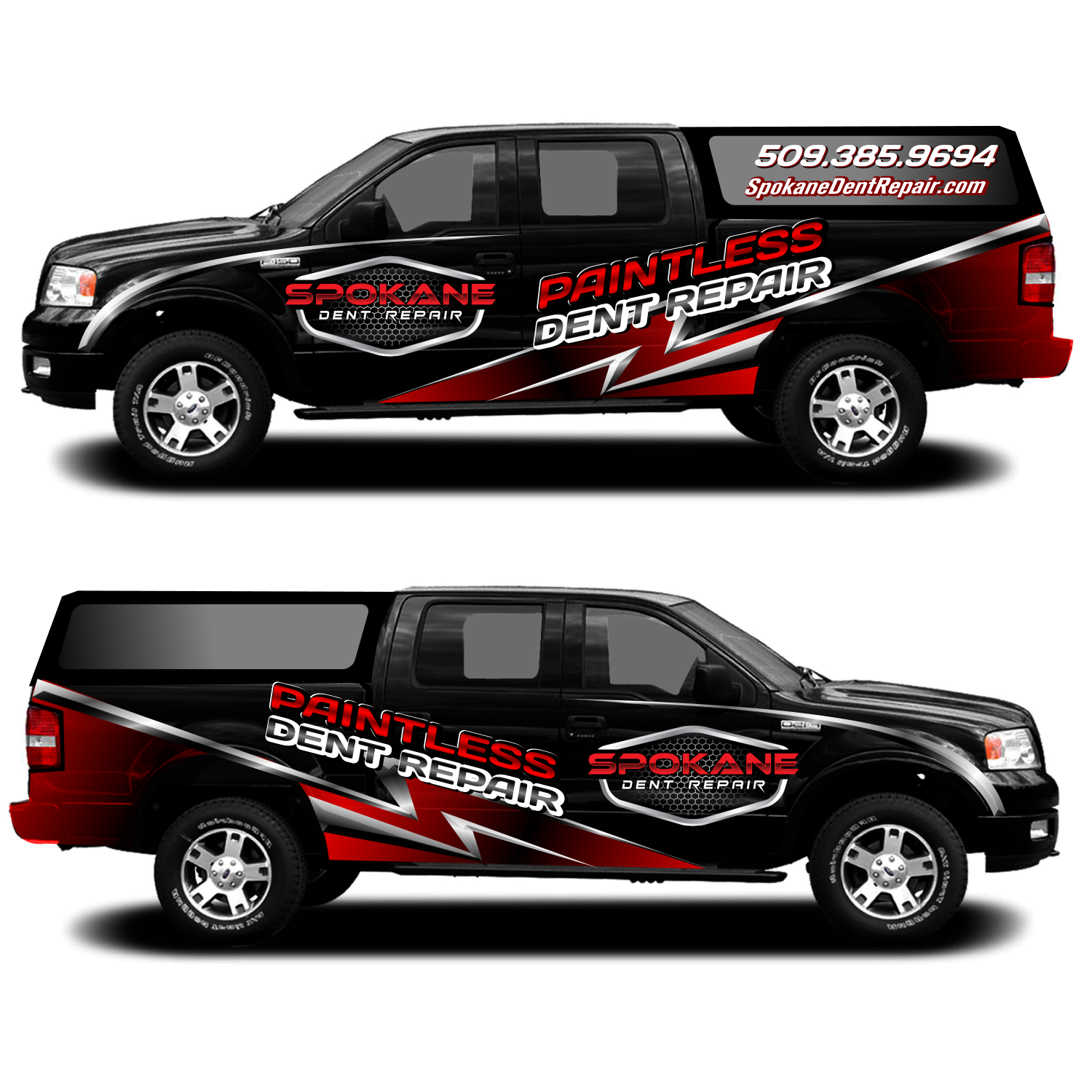 Car Wrap Design by elveneclipse for Spokane Dent Repair  | Design #18986164