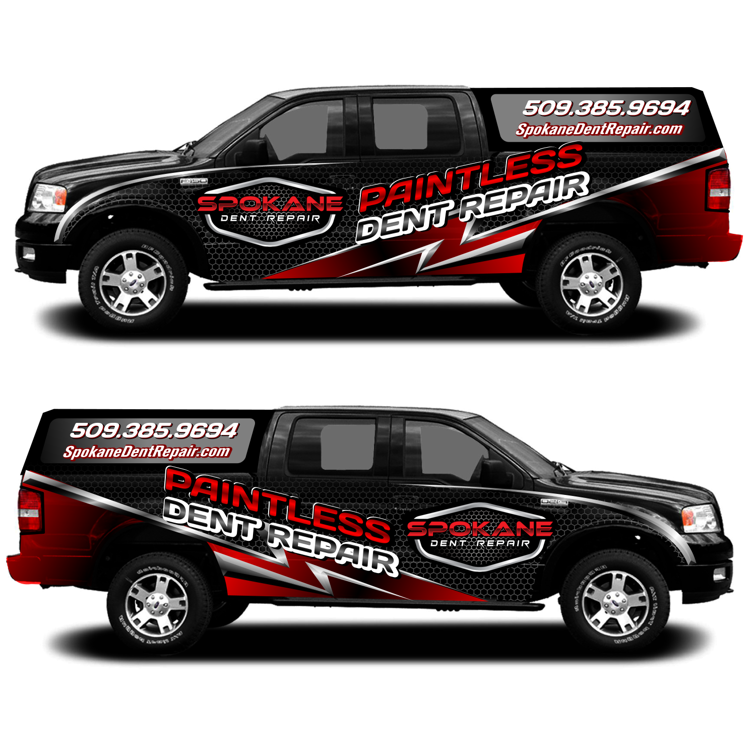 Car Wrap Design by elveneclipse for Spokane Dent Repair  | Design #18995737