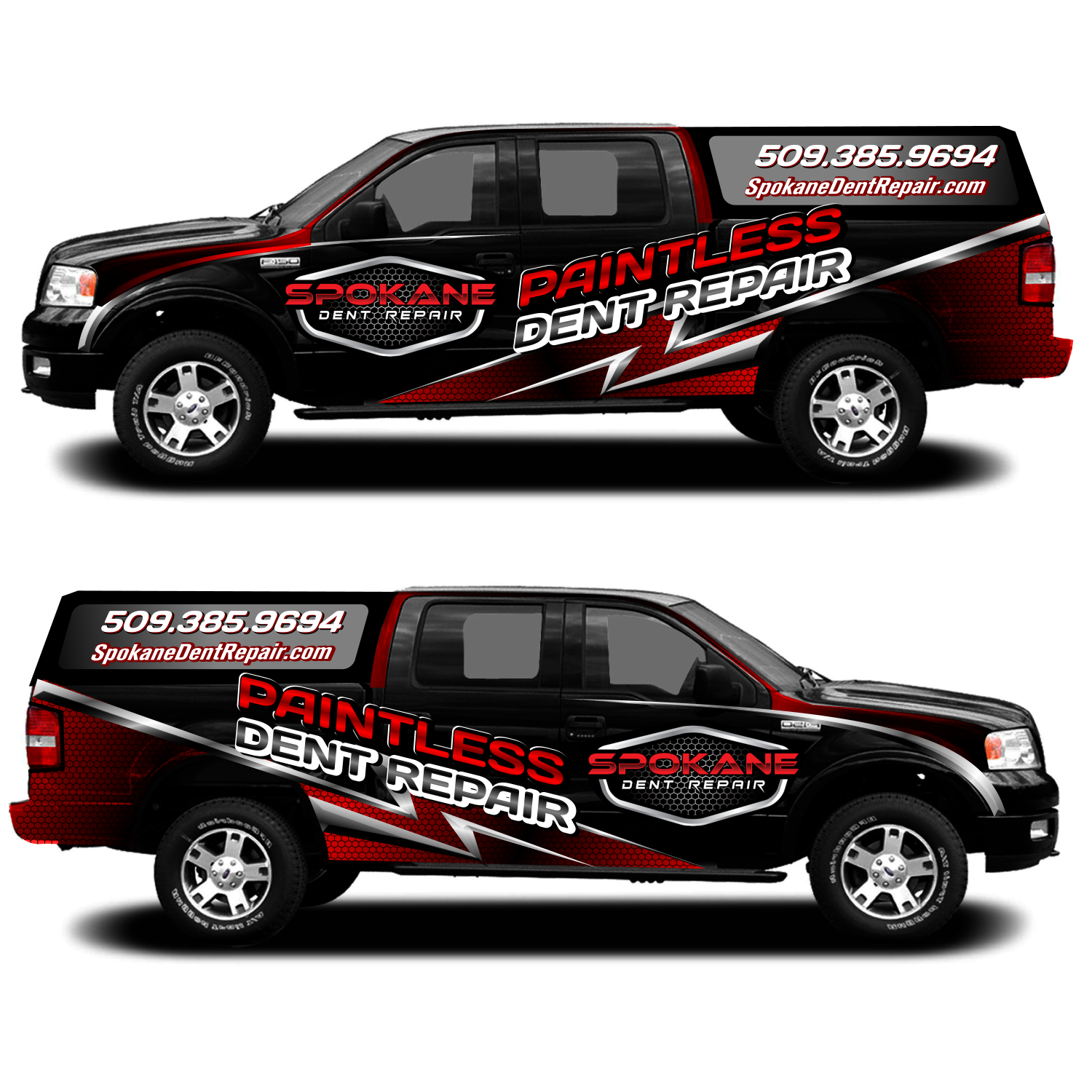 Car Wrap Design by elveneclipse for Spokane Dent Repair  | Design #18995738