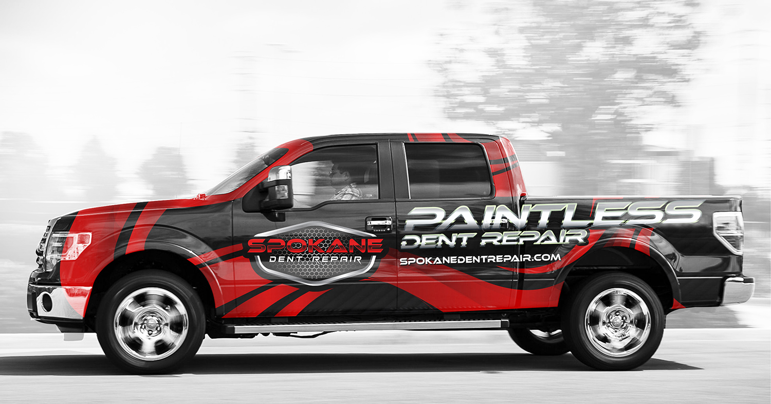 Car Wrap Design by SAI DESIGNS for Spokane Dent Repair  | Design #19122129