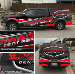 Car Wrap Design by Zhor Signatures for Spokane Dent Repair  | Design: #18989664